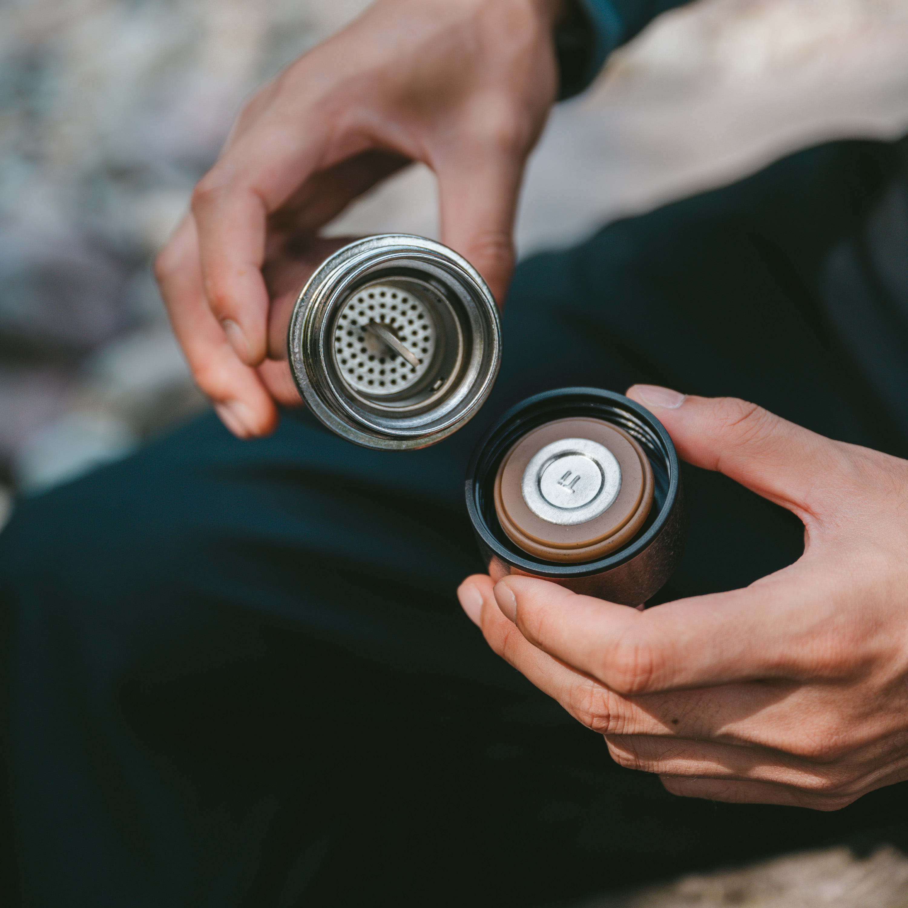 Naturehike cestovní titanový hrneček - 128g